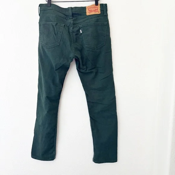 Levi's 511 Slim Fit jeans in dark green Size 32x32 - Picture 3 of 6
